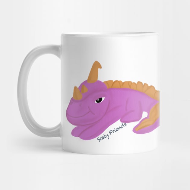 Pattrick the pink Dino - The Scaly Friend's Collection Artwort By TheBlinkinBean by TheBlinkinBean